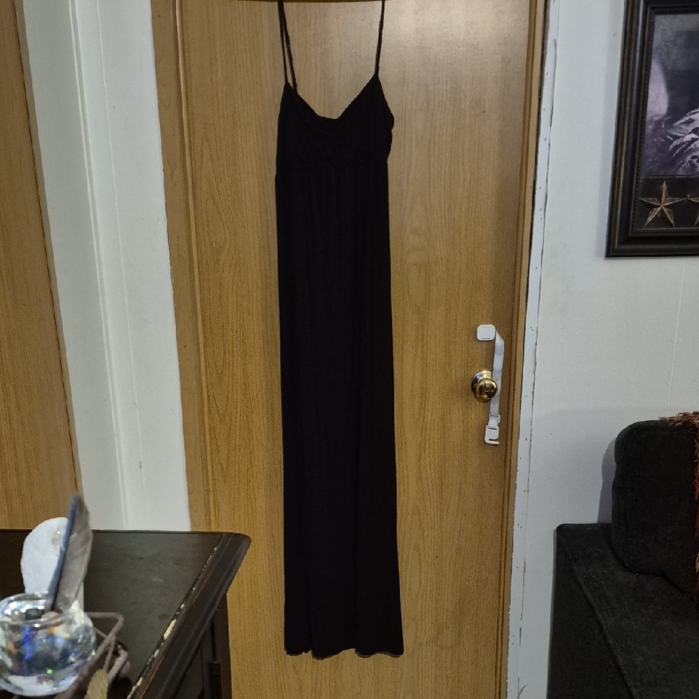 Nicole Miller Black Maxi Slip Dress for Cocktail